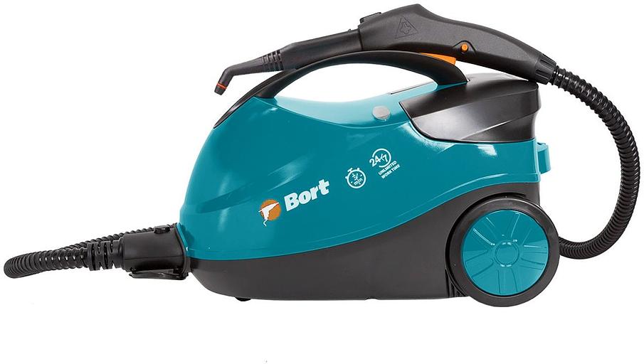 Пароочиститель напольный Bort BDR-2500-RR 2200Вт бирюзовый/черный фото 3