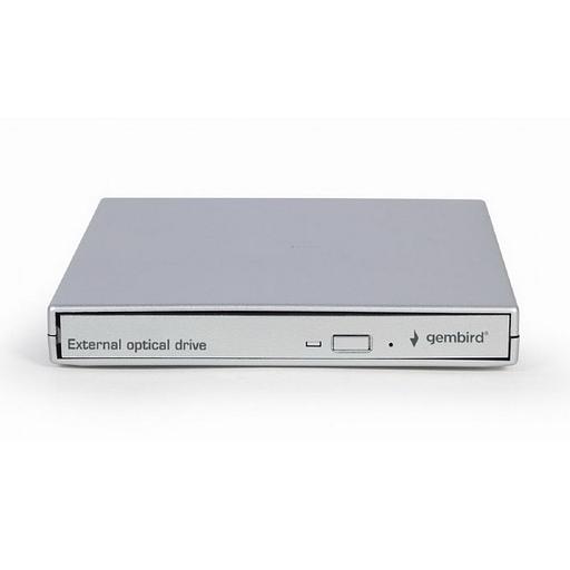 Внешний DVD-привод Gembird DVD-USB-02-SV с интерфейсом USB 2.0 пластик, серебро (115681) фото 2