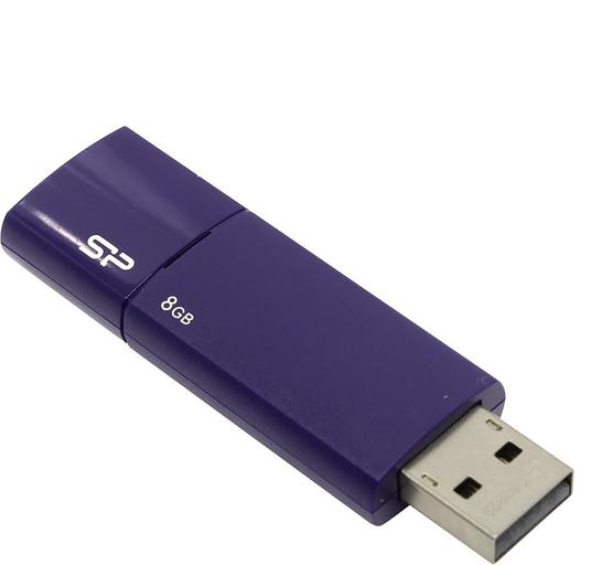 Флеш Диск Silicon Power 8Gb Ultima U05 SP008GBUF2U05V1D USB2.0 синий фото 1