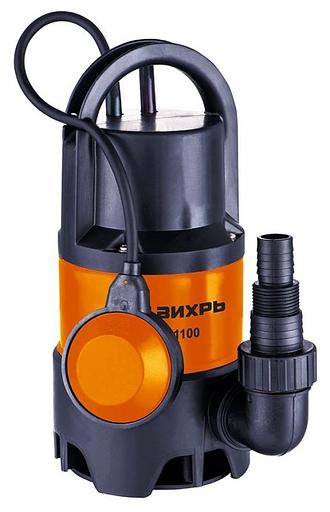 Насос дренажный Вихрь ДН-1100 1100Вт 15500л/час (68/2/7) фото 1