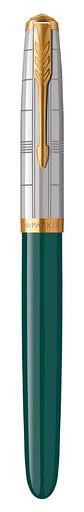 Ручка перьев. Parker 51 Premium (CW2169074) Forest Green GT F сталь нержавеющая подар.кор. фото 2