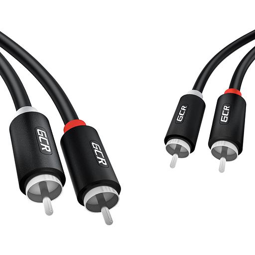 GCR Кабель 5.0m аудио 2 х RCA / 2 х RCA, черный (GCR-54131) фото 2