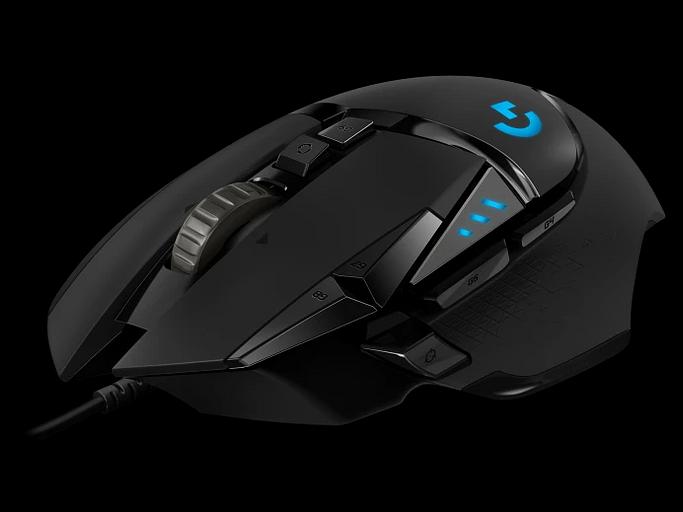 Мышь Logitech Gaming Mouse G502 Hero, 100-25.600dpi, USB, Black [910-005471] (910-005471) фото 1