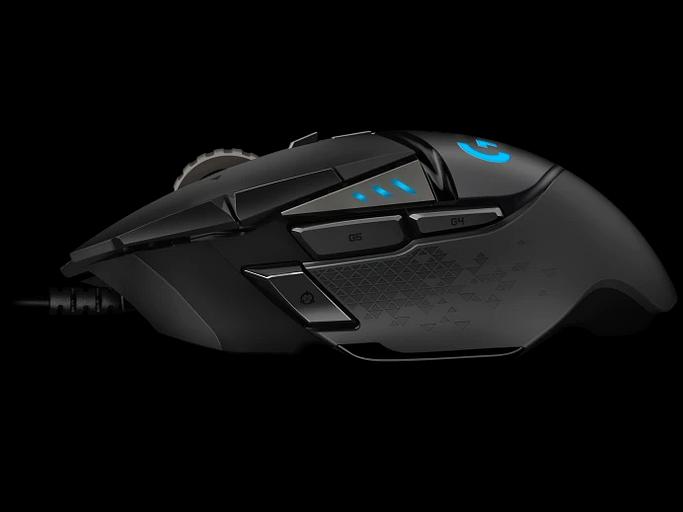Мышь Logitech Gaming Mouse G502 Hero, 100-25.600dpi, USB, Black [910-005471] (910-005471) фото 2