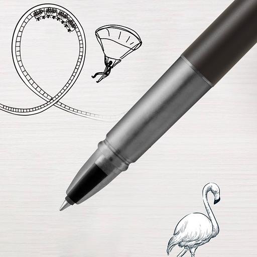 Ручка роллер Parker Vector XL (CW2159774) Black CT F черн. черн. подар.кор. фото 6