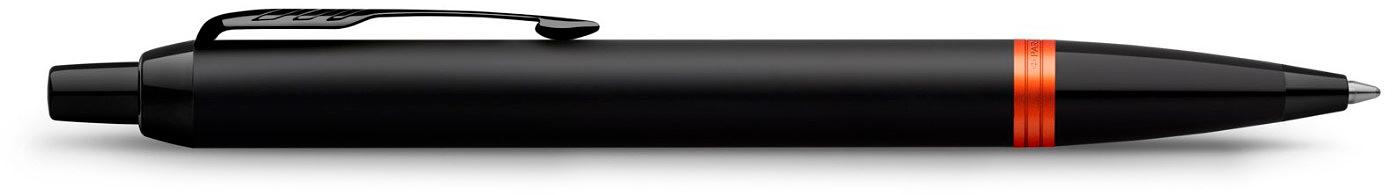 Ручка шариков. Parker IM Vibrant Rings K315 (CW2172946) Flame Orange PVD M син. черн. подар.кор. фото 3