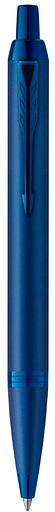 Ручка шариков. Parker IM Monochrome K328 (CW2172966) Blue PVD M син. черн. подар.кор. фото 1