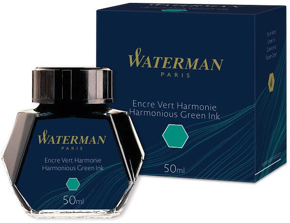 Флакон с чернилами Waterman Standard (CWS0110770) Harmonious Green чернила 50мл для ручек перьевых (1шт) фото 1