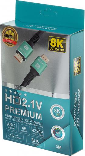 Кабель соединительный аудио-видео 012392 HDMI (m)/HDMI (m) 3м. Позолоченные контакты черный фото 3