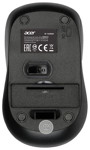 Мышь Acer OMR131 черный оптическая (1000dpi) беспроводная USB для ноутбука (3but) фото 2