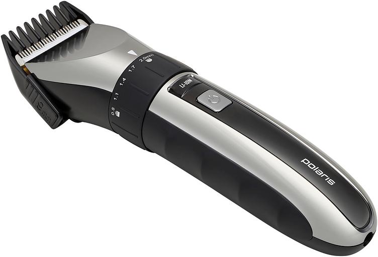 Машинка для стрижки Polaris PHC 3017RC Argan Therapy Pro черный/серебристый (насадок в компл:5шт) фото 1