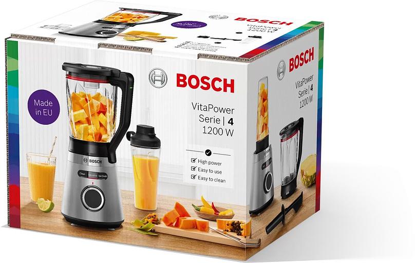 Блендер стационарный Bosch MMB6384M 1200Вт черный/нержавеющая сталь фото 2