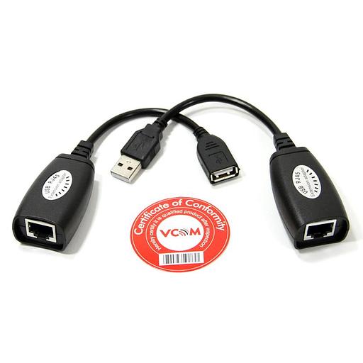 Адаптер USB2 TO RJ45 CU824 VCOM фото 1