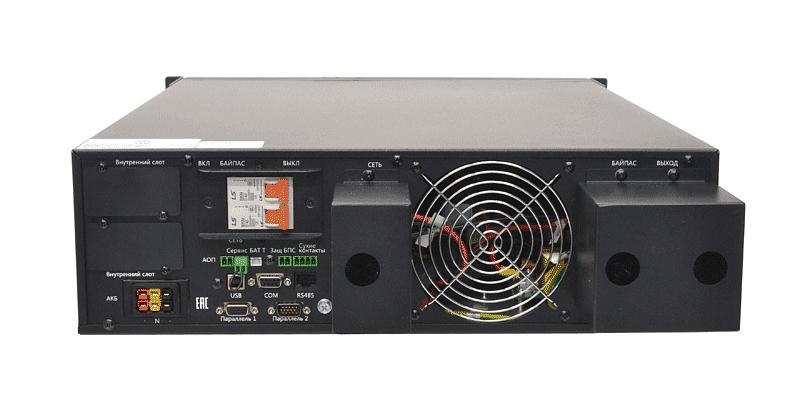 Связь инжиниринг ИБП двойного преобразования, 6000ВА/5400Вт, напольный/в стойку(3U), клеммная колодка, без АКБ, раздельный ввод байпас, SNMP слот, 2 года гарантия, Россия (АПСМ.435341.009-01.10) (СИПБ6КД.9-11/БПС) фото 2