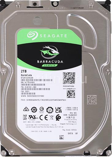 Жесткий диск Seagate SATA-III 2Tb ST2000DM005 Barracuda (5400rpm) 256Mb 3.5" фото 1