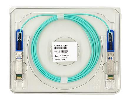 Кабель оптический SFP-SFP, 3 метра, многомодовое волокно 850 нм, 25Gb скорость (SFP28-AOC-3M) фото 2