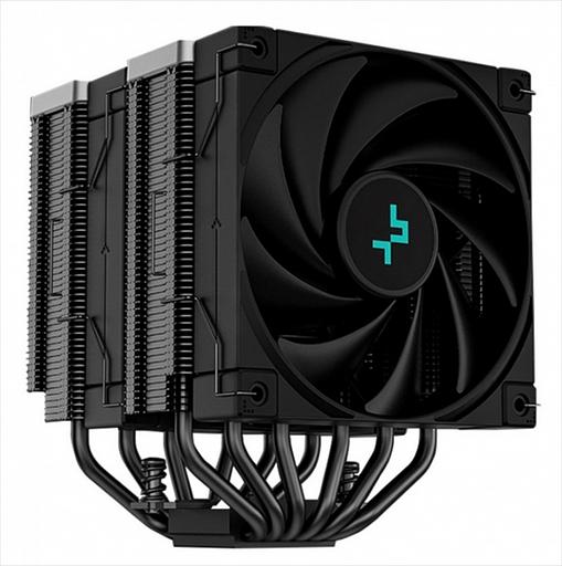 Кулер для процессора DEEPCOOL AK620 ZERO DARK LGA20XX/1700/1200/115X/AM5/AM4 (8шт/кор, TDP 260W, PWM, DUAL Fan 120mm, 6 тепл. трубок, черный) RET (AK620 ZERO DARK) фото 2