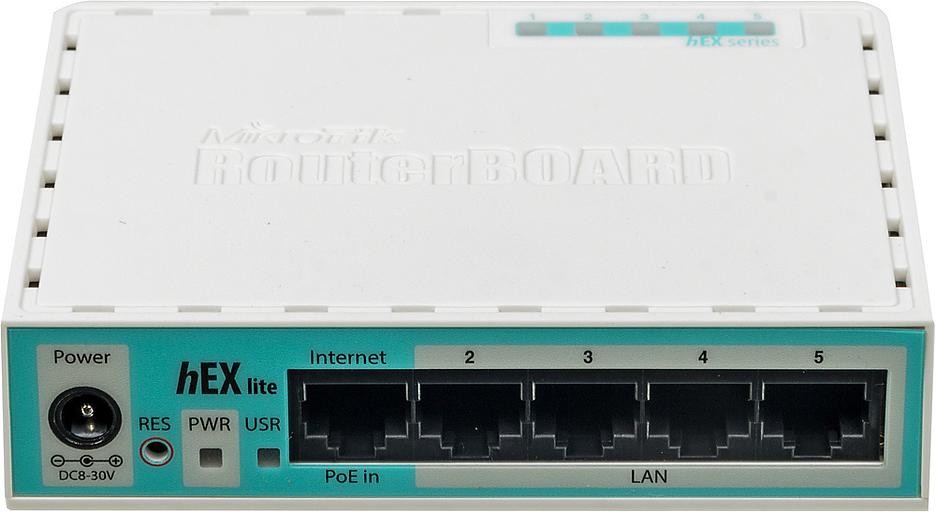 Маршрутизатор 10/100M 5PORT HEX LITE RB750R2 MIKROTIK фото 4