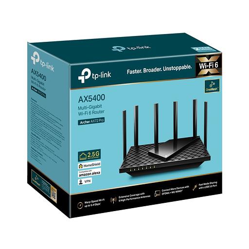 Archer AX72 Pro AX5400 Двухдиапазонный роутер Wi-Fi 6 фото 4