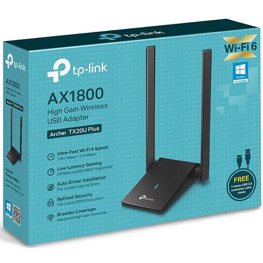 Archer TX20U Plus AX1800 Wi-Fi USB-адаптер высокого усиления с двумя антеннами фото 3