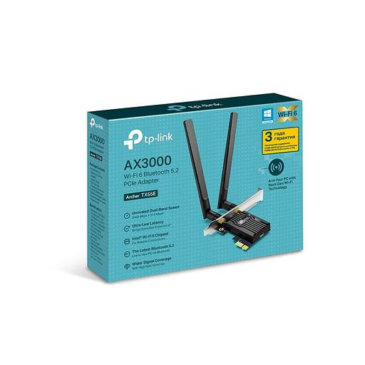 Archer TX55E AX3000 Wi-Fi 6 Bluetooth 5.2 адаптер PCI Express фото 2