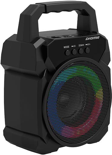 Колонка порт. Digma D-PS1500 черный 10W 1.0 BT 10м 500mAh (SP1500B) фото 2