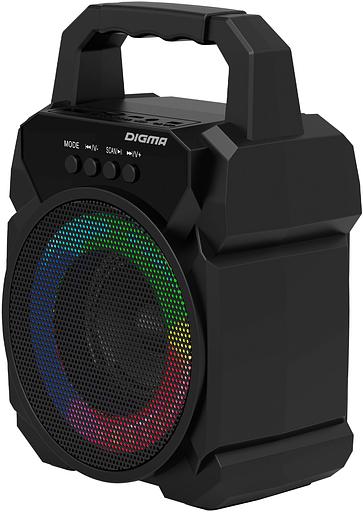 Колонка порт. Digma D-PS1500 черный 10W 1.0 BT 10м 500mAh (SP1500B) фото 3