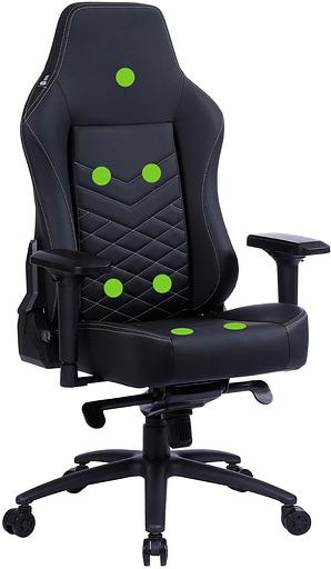 Кресло игровое Cactus CS-CHR-0112BL-M черный с подголов. фото 8