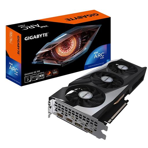 Видеокарта Gigabyte PCI-E 4.0 GV-IA380GAMING OC-6GD INTEL Arc A380 Gaming OC 6144Mb 64 GDDR6 2039/16000 HDMIx1 DPx1 HDCP Ret фото 1