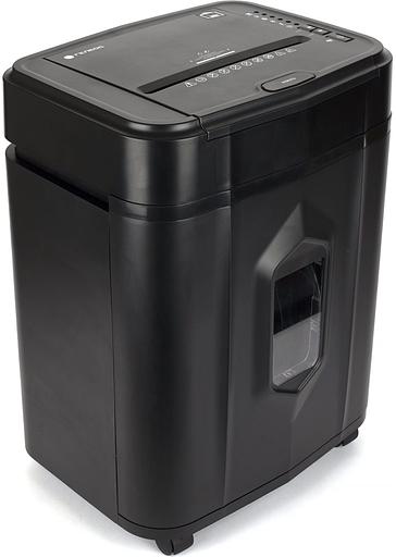 Шредер Heleos АП23-4 черный с автоподачей (секр.P-4) фрагменты 145лист. 23лтр. скрепки скобы пл.карты фото 1