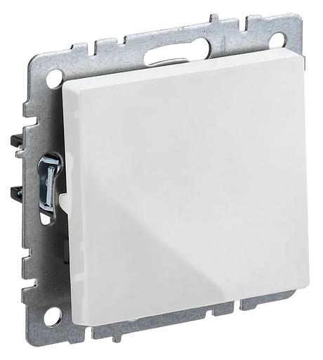 Выключатель IEK Brite ВС10-1-0-БрБ скрыт. 1кл. белый (упак.:1шт) (BR-V10-0-10-K01) фото 1