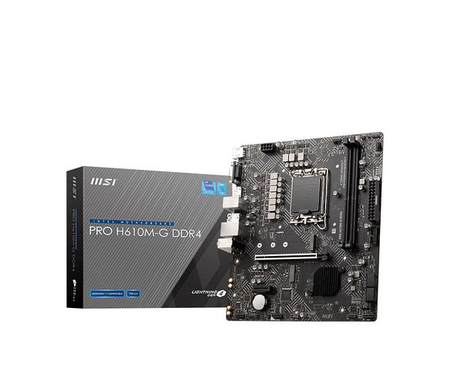 Материнская плата H610 S1700 MATX PRO H610M-G DDR4 MSI фото 1