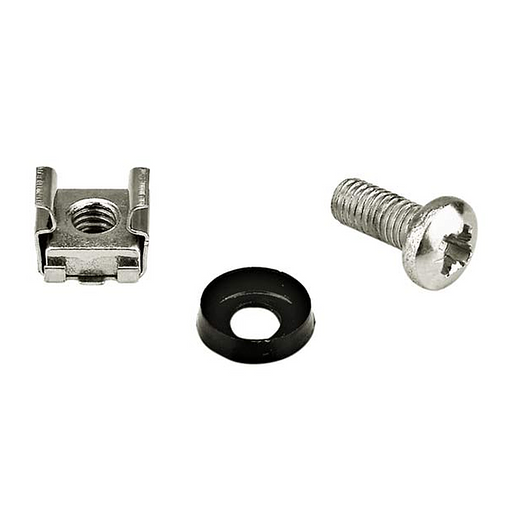 Винт Hyperline CNS-M6-16 с гайкой с шайбой (упак.:1шт) фото 1