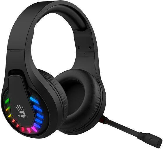 Наушники с микрофоном A4Tech Bloody GR230 черный накладные BT оголовье (GR230) фото 4