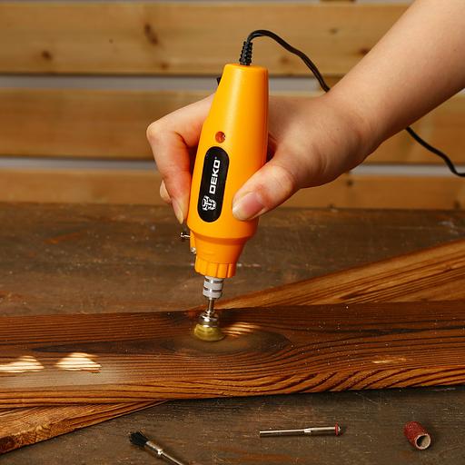 Гравер Deko DKRT150 в кейсе+110 аксессуаров 150Вт насадок:110 кейс фото 5