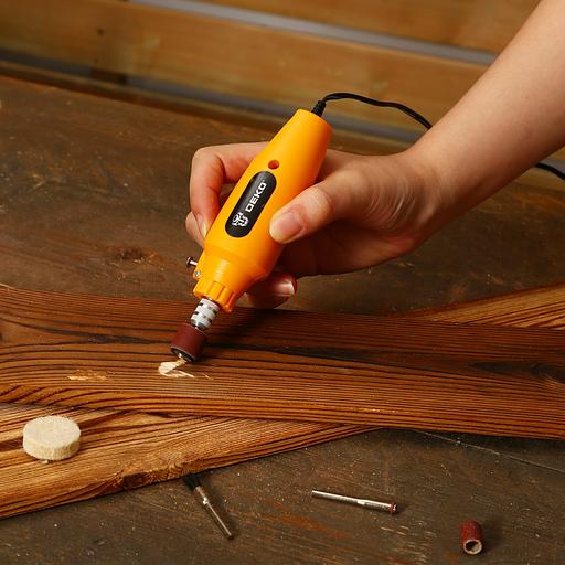 Гравер Deko DKRT150 в кейсе+110 аксессуаров 150Вт насадок:110 кейс фото 6