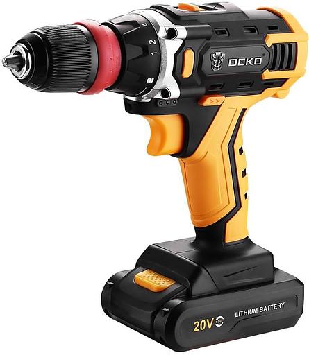 Дрель-шуруповерт Deko DKCD20FU-Li аккум. патрон:быстрозажимной (063-4176) фото 1