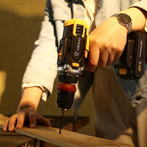 Дрель-шуруповерт Deko DKCD20FU-Li аккум. патрон:быстрозажимной (063-4176) фото 6