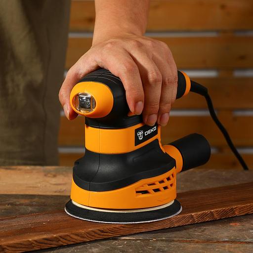Эксцентриковая шлифовальная машина Deko DKG350 350Вт фото 3