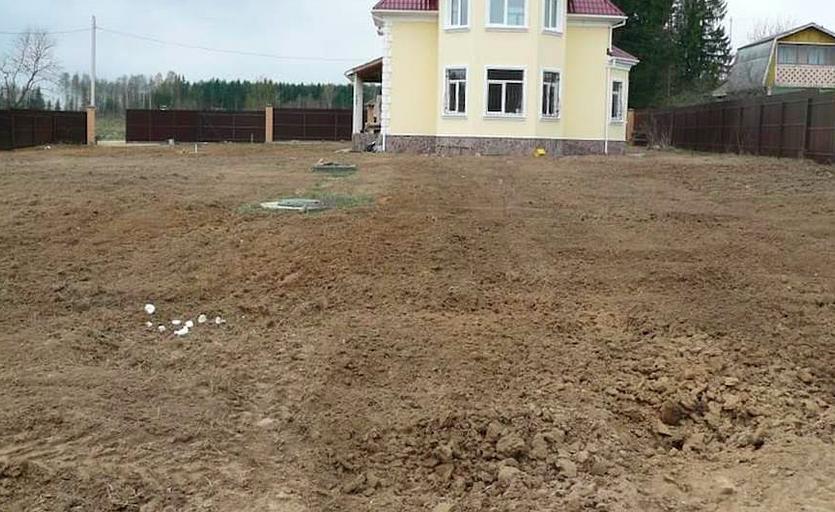 Выравнивание земельного участка Ленинградская область фото 2