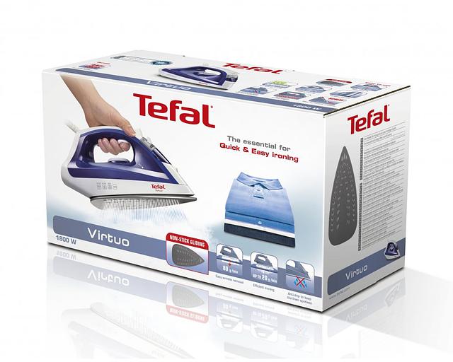 Утюг электрический с пароувлажнителем TEFAL FV1711E0 Tefal Tefal Virtuo FV1711 (FV1711E0) фото 7