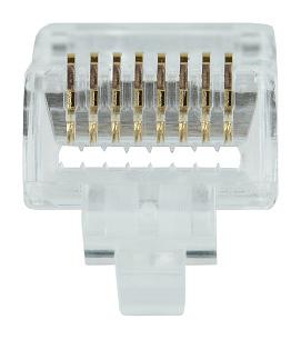 Коннектор ITK (CS3-1C5EU-FPS) кат.5e RJ45 прозрачный (упак.:1шт) фото 1