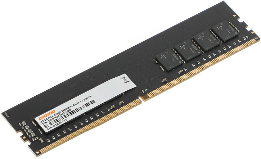 Память DDR4 32Gb 2666MHz Digma DGMAD42666032D RTL PC4-21300 CL19 DIMM 288-pin 1.2В dual rank фото 1