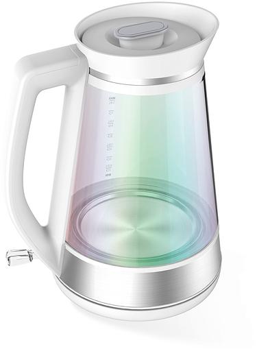 Чайник электрический Hyundai HYK-G3037 1.9л. 3000Вт белый/прозрачный (корпус: стекло) фото 2