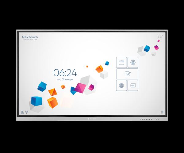 Интерактивный комплекс NexTouch Nextpanel 75 IFCCV1INT75 75" IR Android 8.0 Intel Core i5 DDR4 8Gb SSD 128Gb 4K (3840x2160) фото 1