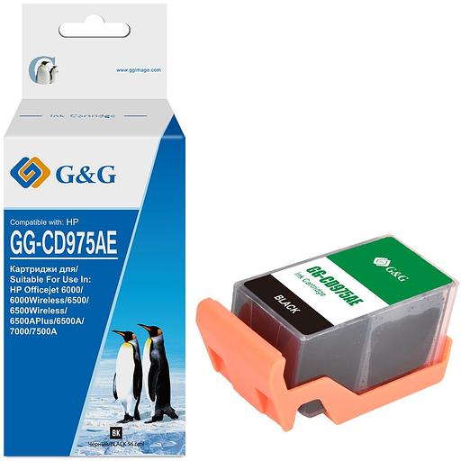 Картридж струйный G&G GG-CD975AE черный (56.6мл) для HP Officejet 6000/6000Wireless/6500/6500Wireless фото 1