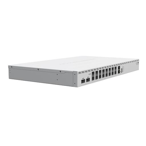 Маршрутизатор MikroTik Cloud Router Switch 518-16XS-2XQ, 2x 100 Gigabit QSFP28 ports and 16x 25 Gigabit SFP28 ports,4 fans, 2 PSU (CRS518-16XS-2XQ-RM) фото 1