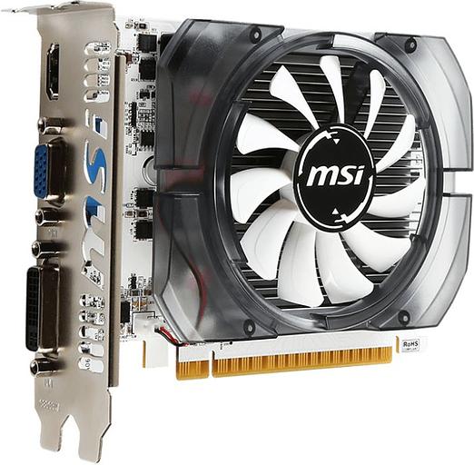Видеокарта MSI PCI-E N730-2GD3V3 NVIDIA GeForce GT 730 2048Mb 64 GDDR3 902/1600 DVIx1 HDMIx1 CRTx1 HDCP Ret фото 2