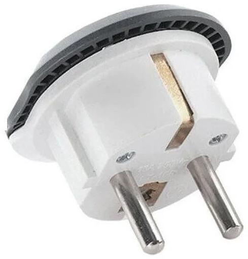 Адаптер-переходник 11626/20 (1 розетка) темно-серый фото 4