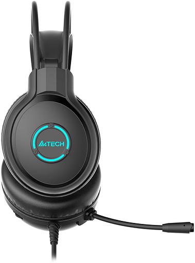 Наушники с микрофоном A4Tech Fstyler FH300U черный 2м накладные USB оголовье (FH300U BLACK) фото 2